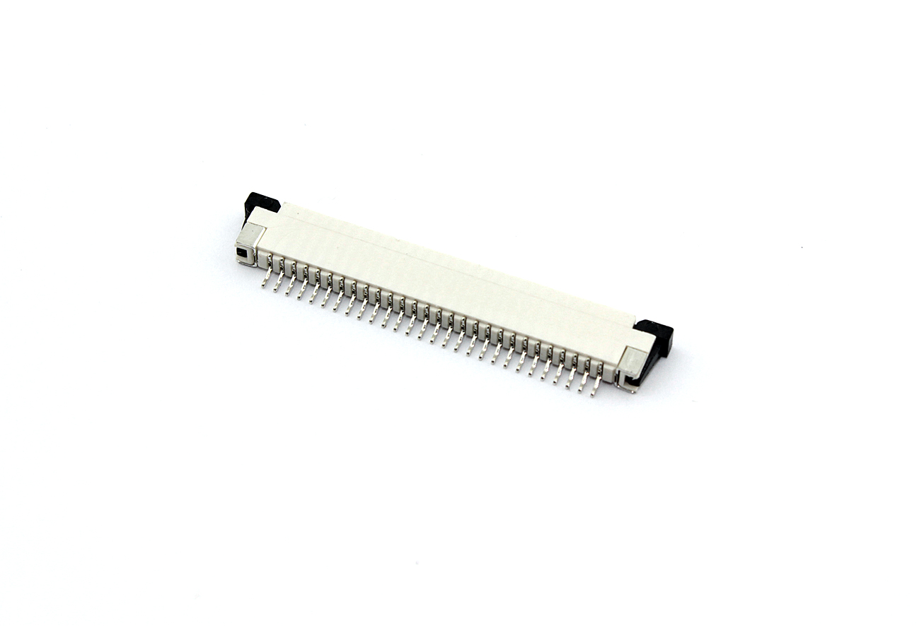 Разъем FPC  Half Coverage Top Contact 1.0K-BS-28PWB 28 pin высота 2мм шаг 1мм