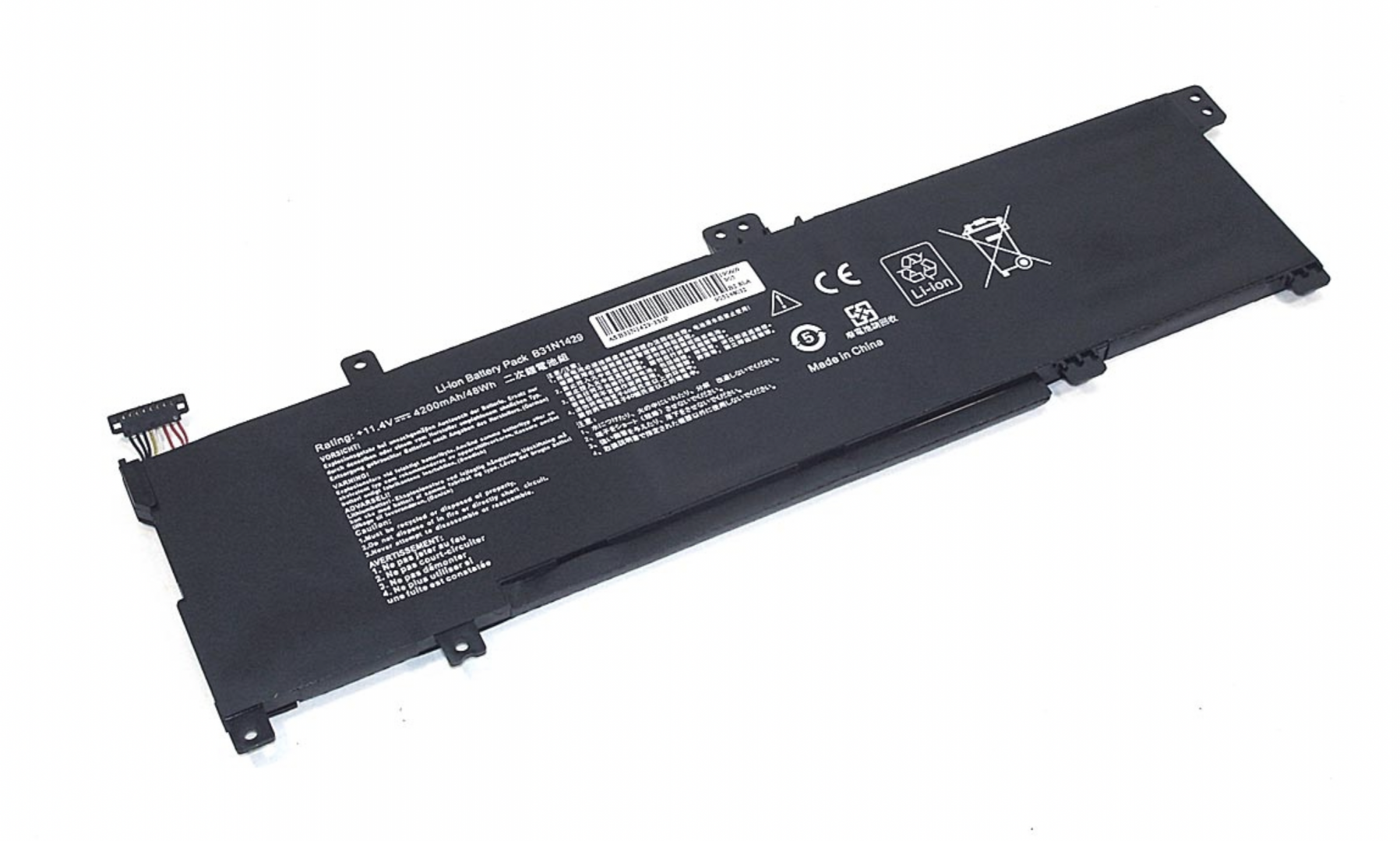 Аккумулятор Asus K501UX-XX068T 11.4V, 48Wh, OEM