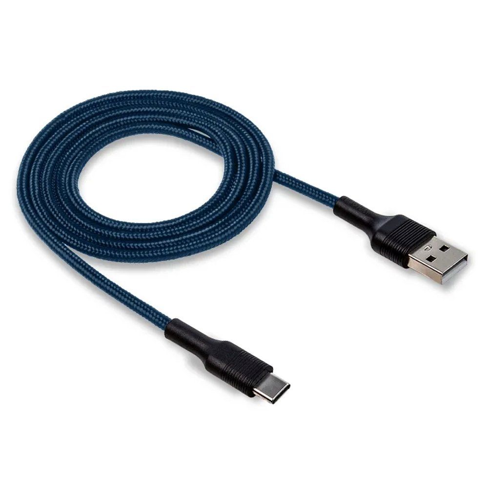 Кабель USB - TYPE-C WALKER C575 синий (1м)