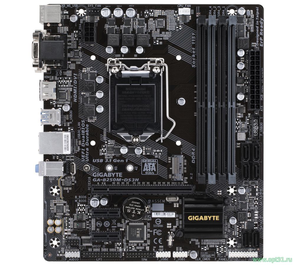 Материнская плата Gigabyte GA-B250M-DS3H (LGA1151)