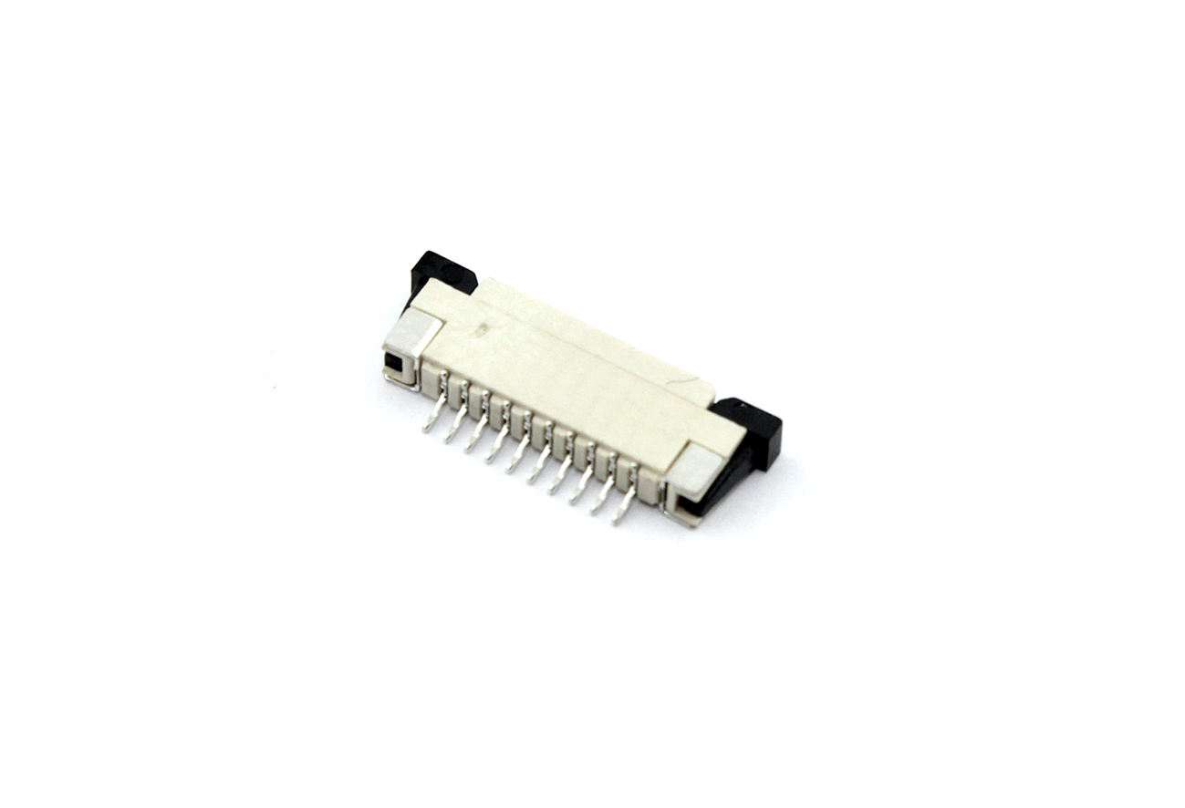 Разъем FPC  Half Coverage Top Contact 1.0K-BS-10PWB 10 pin высота 2мм шаг 1мм