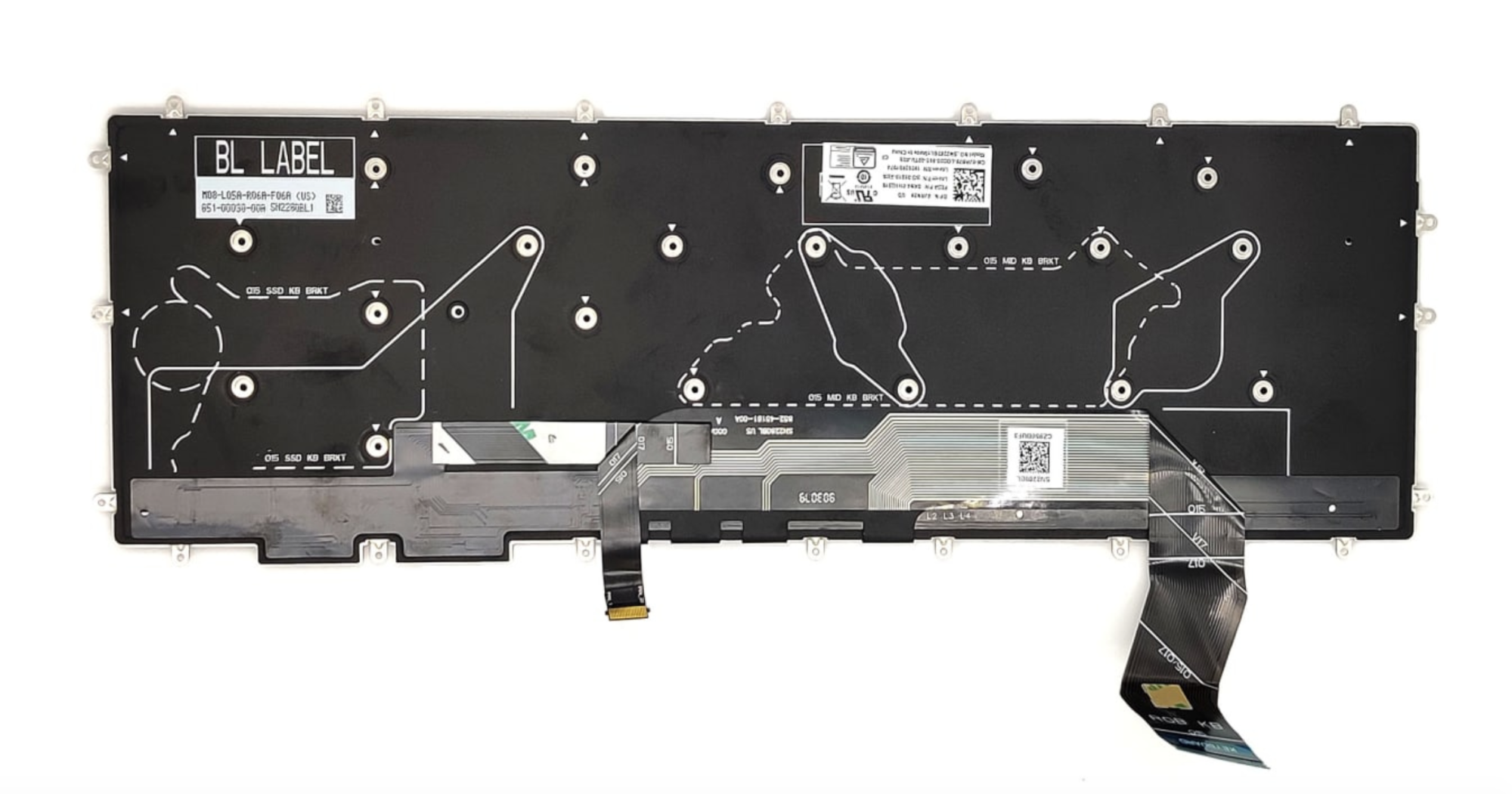 Клавиатура DELL G5 5590, G515-1703 с подсветкой, OEM